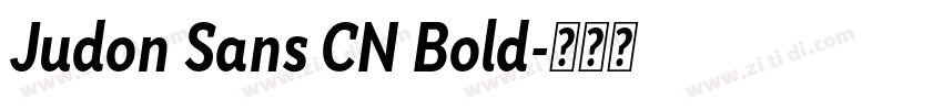 Judon Sans CN Bold字体转换
